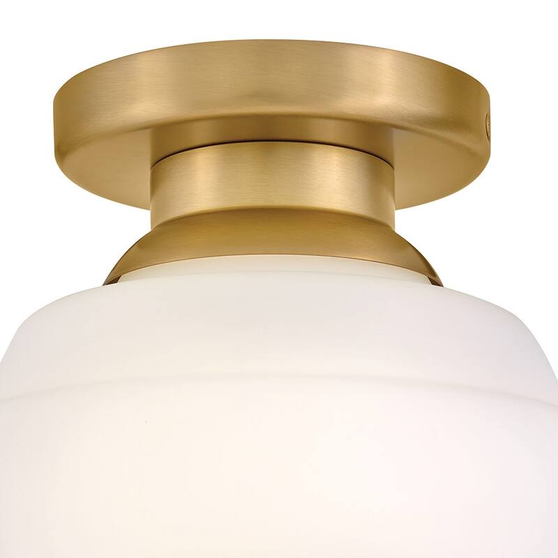 Lark 84321 Penny 9" Wide Semi-Flush Globe Ceiling Fixture