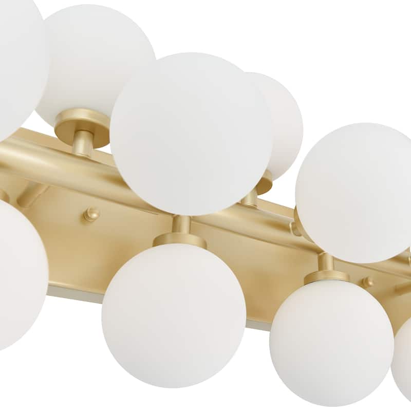 Arya 17 Light Wall Sconce With Satin Gold Finish - Satin Gold