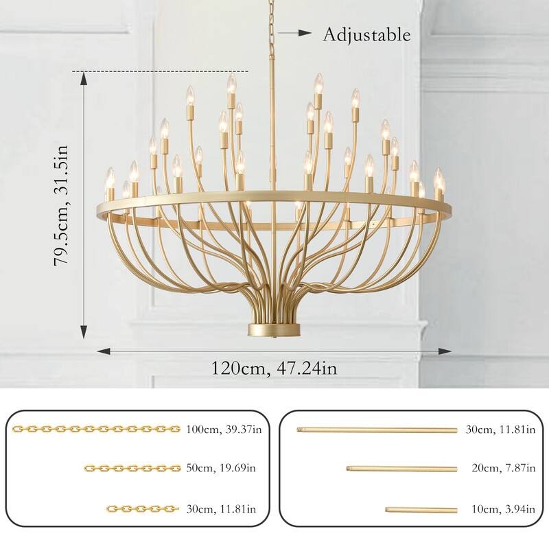 Modern Farmhouse Candle Chandelier Black Large Wagon Wheel Chandeliers