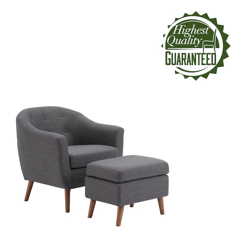 Carson Carrington Junsele Linen Upholstery Club Accent Chair