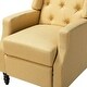 preview thumbnail 55 of 87, Debora Wingback Button Tufted Push-back Recliners Set of 2 by HULALA HOME