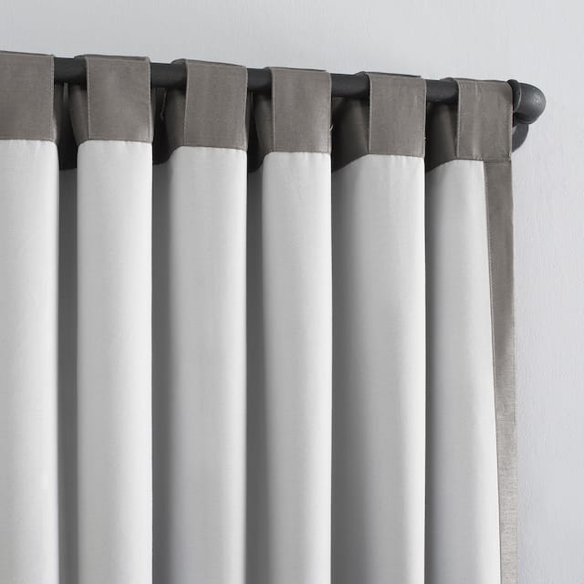 Sun Zero Evelina Faux Dupioni Silk Blackout Curtain Panel, Single Panel