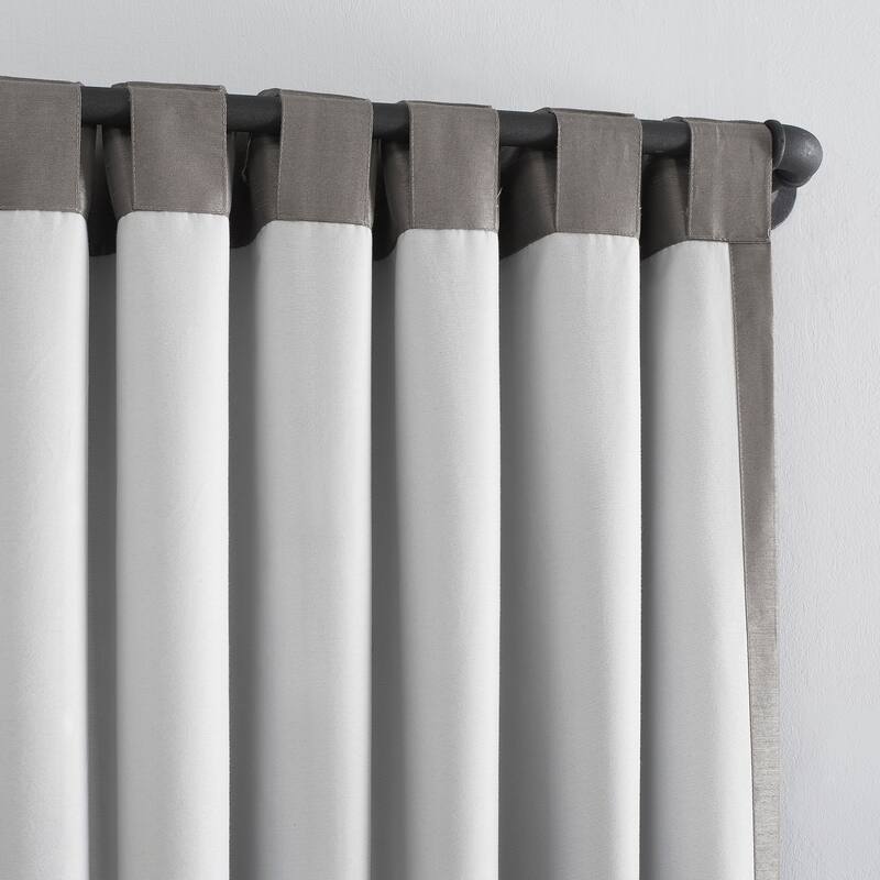 Sun Zero Evelina Faux Dupioni Silk Blackout Curtain Panel, Single Panel