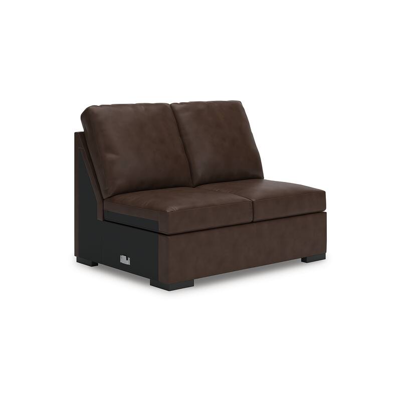 Signature Design by Ashley Modern Day Dark Brown 3-Piece Sectional with Chaise