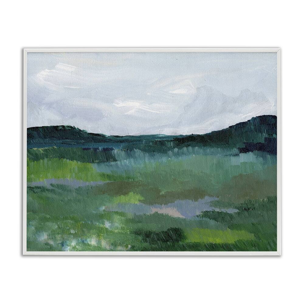 Stupell Brushed Tranquil Landscape Framed Giclee Art Design By Nikita Jariwala