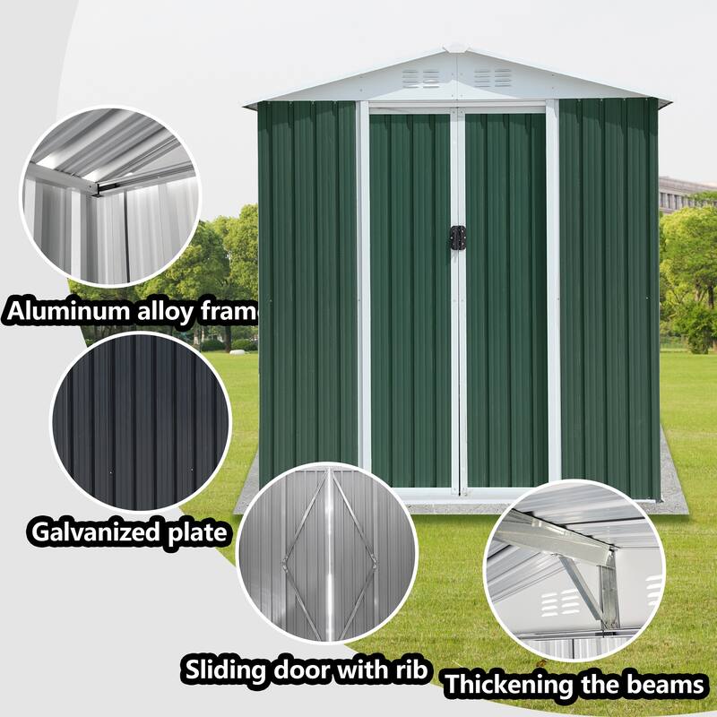 Outdoor Storage Sheds 6FTx4FT Apex Roof