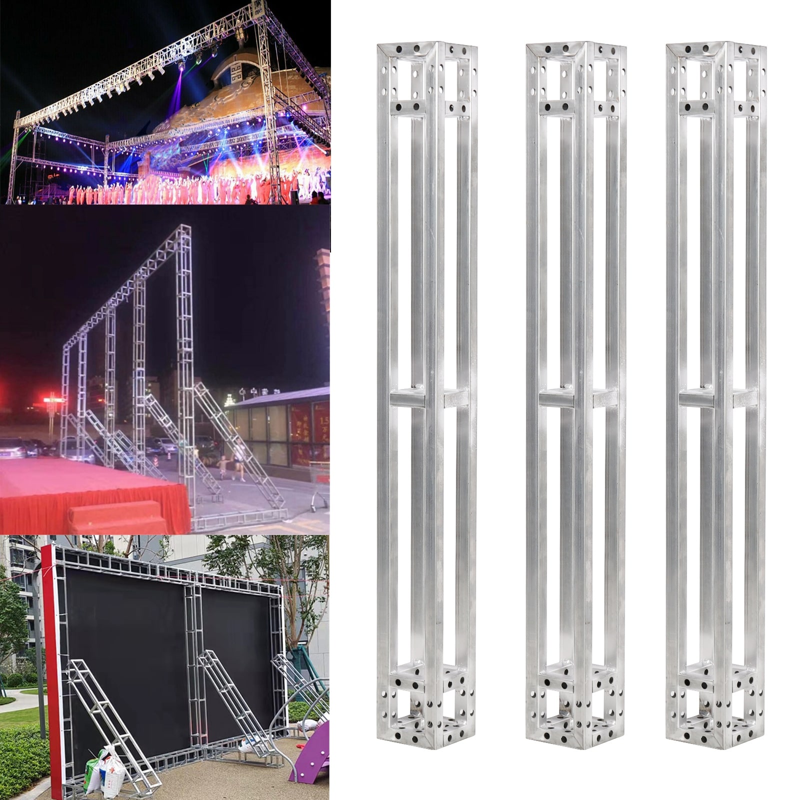 3 Packs Wedding Trusses DJ Lighting Stage Trussing Indoor Outdoor