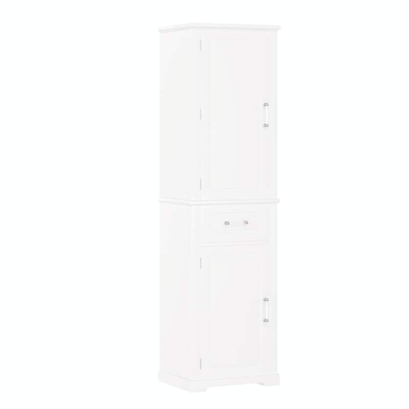 Tall Freestanding Bathroom Storage Cabinet, Two Door Sizes with Adjustable Shelf
