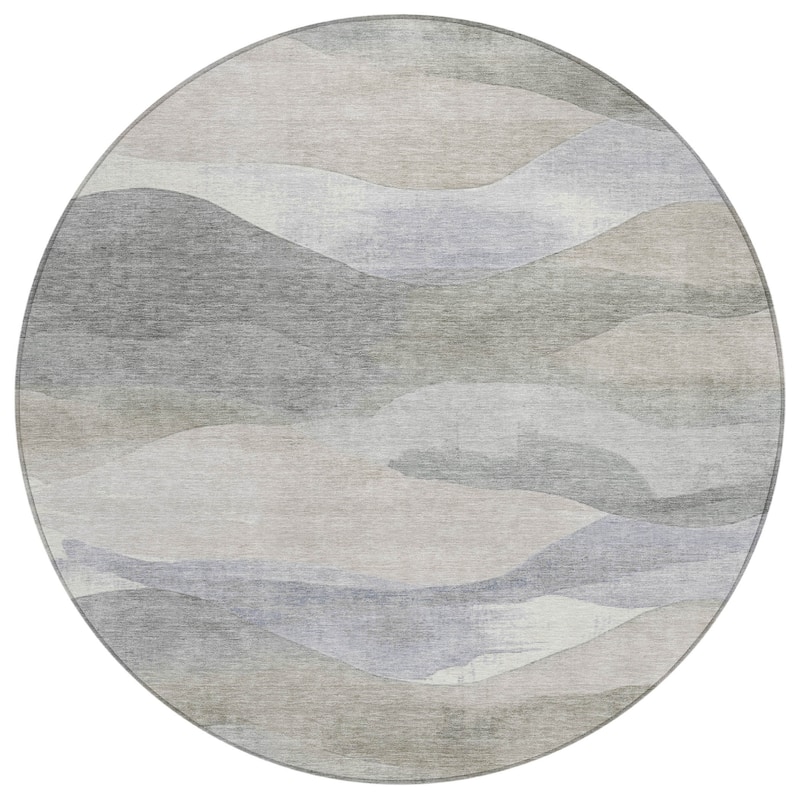 HomeRoots Abstract Transitional Rectangle Outdoor Rug