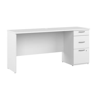 Logan 65W Computer Desk with Drawers by Bestar.