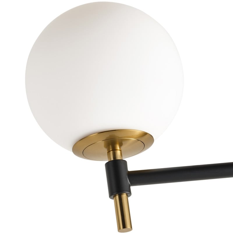 Modern 3-Light Wall Sconce with White Glass Shades for Bathroom Vanity