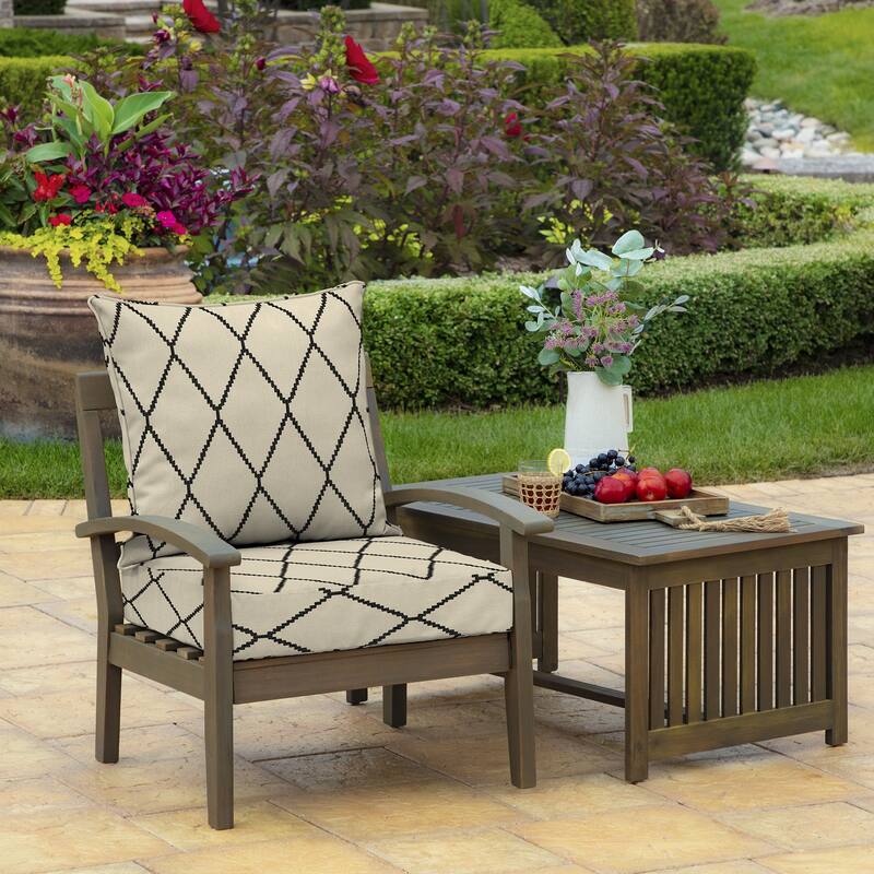 ARDEN Outdoor Foam Deep Seat Cushion Set, 24 in x 24 in