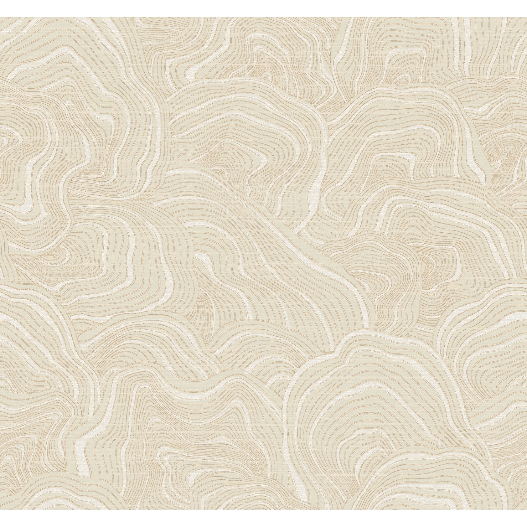 Ronald Redding Geodes Cream Wallpaper