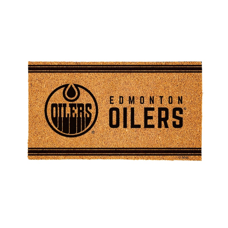 Edmonton Oilers PVC Door Mat - Black
