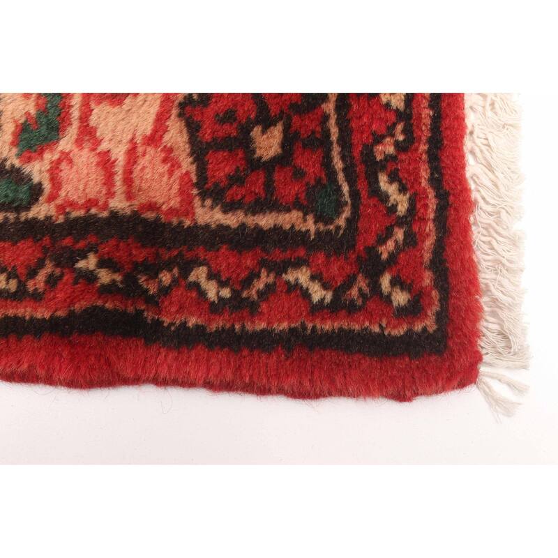 ECARPETGALLERY Hand-knotted Andelz Red Wool Rug - 2'7 x 9'9