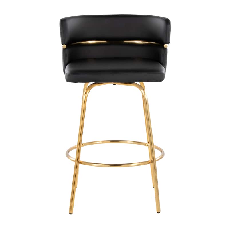 Silver Orchid Lena 26" Fixed-Height Counter Stool (Set of 2)