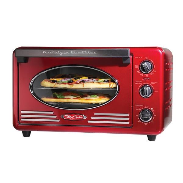 Nostalgia RTOV2RR Retro 12Slice Convection Toaster Oven Overstock