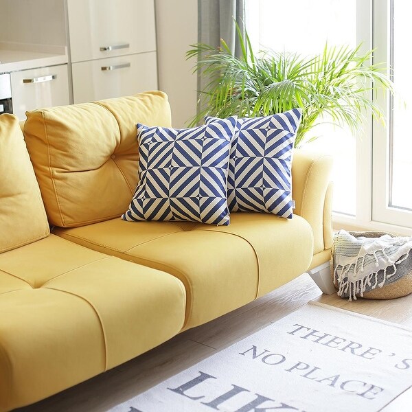 geometric throw pillow set