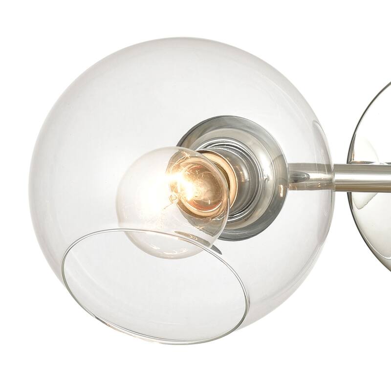 Elk Home Claro Polished Chrome With Clear Glass 2 Light Vanity Light