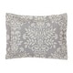 preview thumbnail 4 of 10, Laura Ashley Rowland Cotton Reversible Grey Quilt Set