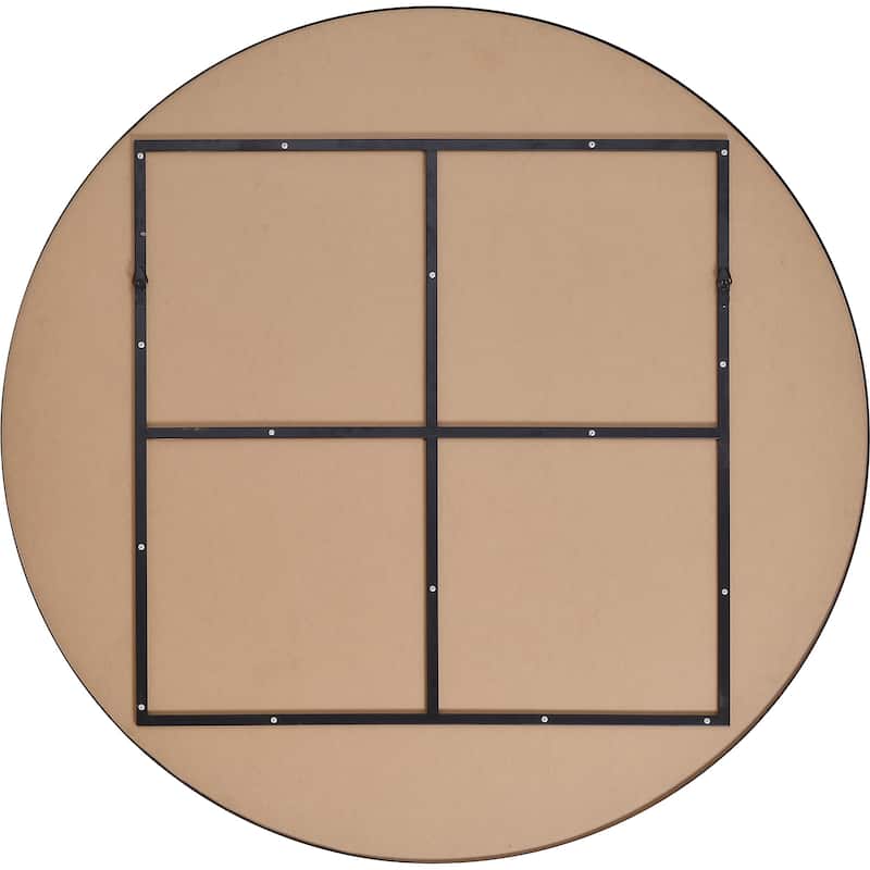 Renwil Sami Framed Matte Black Mirror - Large