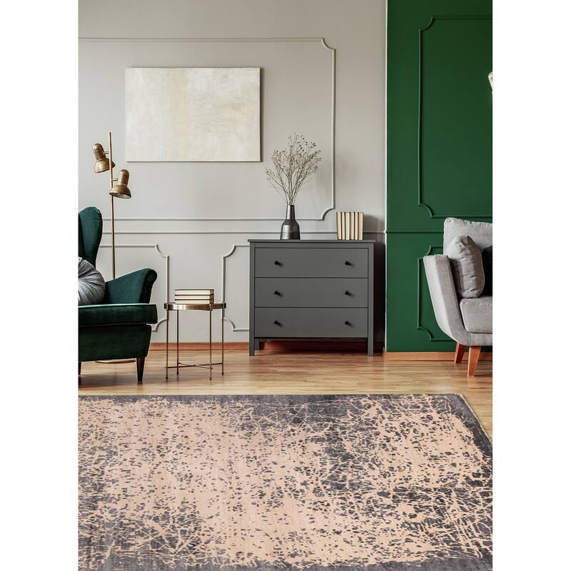 ECARPETGALLERY Hand-knotted Legacy Tan Silk, Wool Rug - 8'10 x 12'2