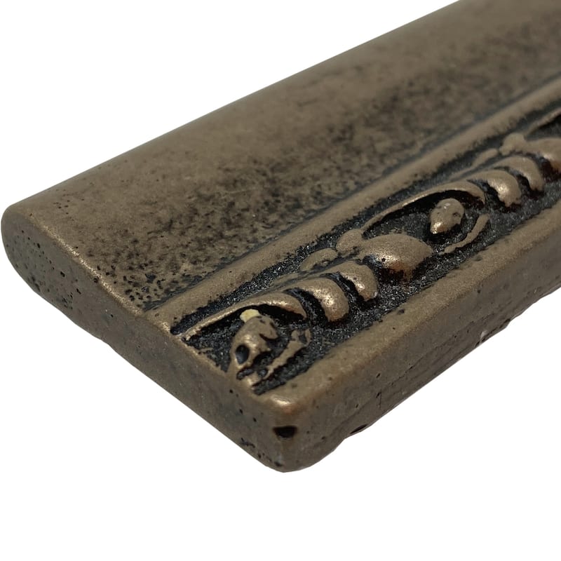 Dove 1.5" x 8" Matte Metallic Listello Wall Tile Trim