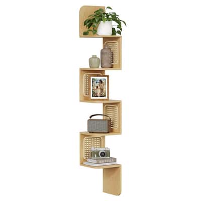 5-Tier Corner Shelf - 7.9"D x 7.9"W x 49.6"H