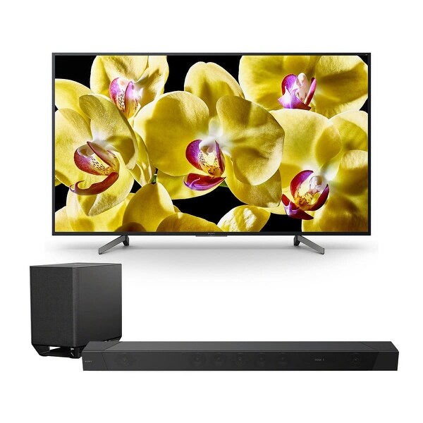 Sony XBR-55X800G 55" 4K HDR Ultra HD Smart TV with HT-ST5000 7.1.2ch 800W Dolby Atmos Sound Bar - Black