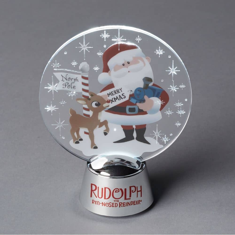 department 56 rudolph and santa christmas holidazzler #6000498