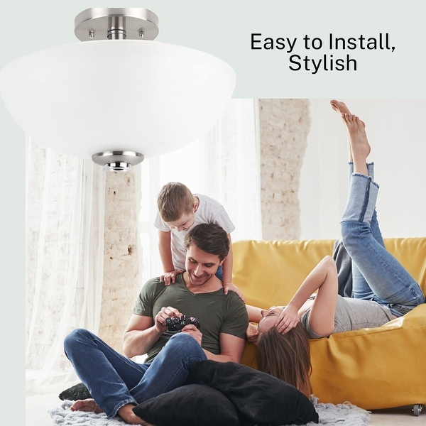 Replacement glass for flush mount ceiling light fixture top