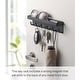 preview thumbnail 3 of 6, Yamazaki Home Magnetic Key Rack, Steel, Holds 4.4 lbs - L 1.77 x W 9.65 x H 2.36 inches
