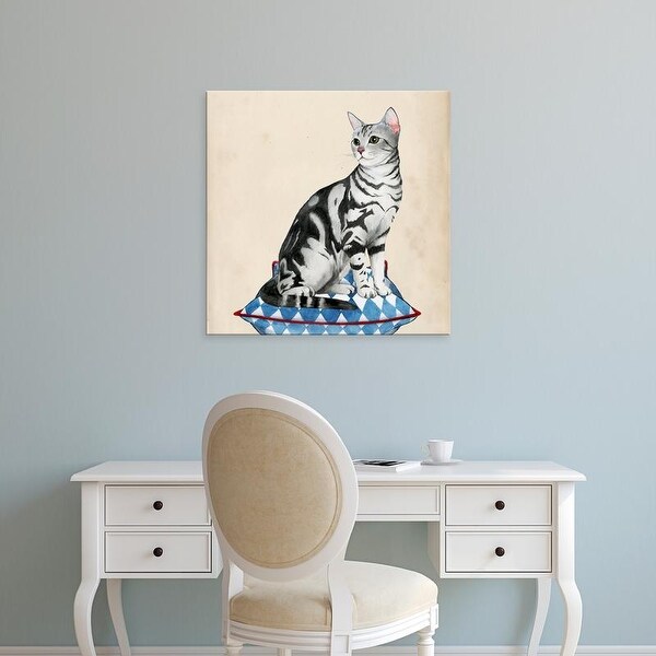 Easy Art Prints Grace Popp's 'Lady Cat I' Premium Canvas Art