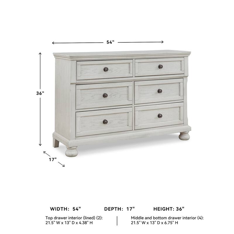 Signature Design by Ashley Robbinsdale White Dresser