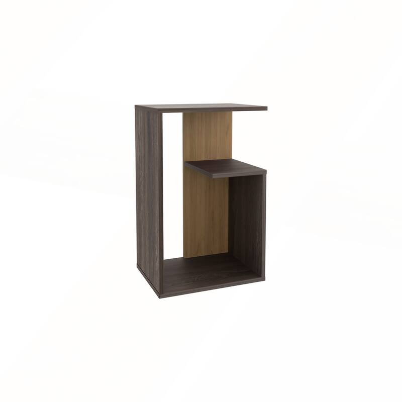 25 Inch High 3-Tier Open Shelf Side Table