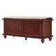 preview thumbnail 10 of 29, Maybelle Velvet Cushion Shutter Door Storage Bench by iNSPIRE Q Classic Espresso