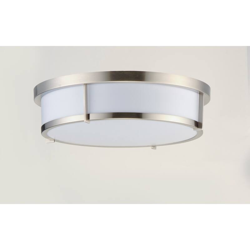 Maxim Rogue 3 Light 17" Wide Flush Mount Drum Ceiling Fixture