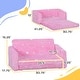 preview thumbnail 4 of 16, Qaba 2 in 1 Kids Sofa Chair, Toddler Couch with Glow in The Dark Cosmic Patten, Washable Cover, Fold Out Convertible Sofa