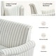 preview thumbnail 30 of 62, HULALA HOME Adika 51"W Farmhouse Striped Linen Upholstered Loveseat with Solid Wood Spindle Legs
