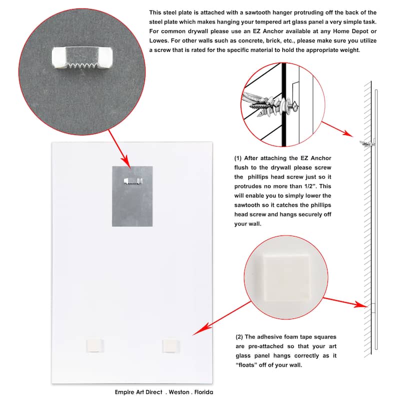 "Lovely Jewels 2" Frameless Free Floating Tempered Glass Panel Graphic Wall Art