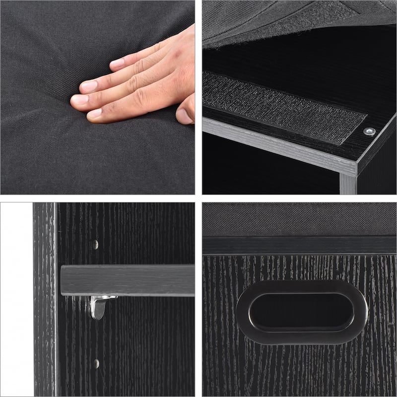 Small Shoe Bench for Entryway with Cushion Shoe Bench with Storage and Seating, Seat Entryway Shoe Rack, Entryway