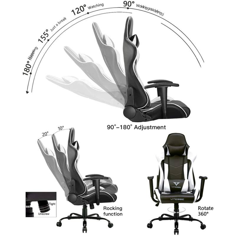 BOSSIN Gaming Chair High Back Computer Office Chair with Lumbar Support and Headrest