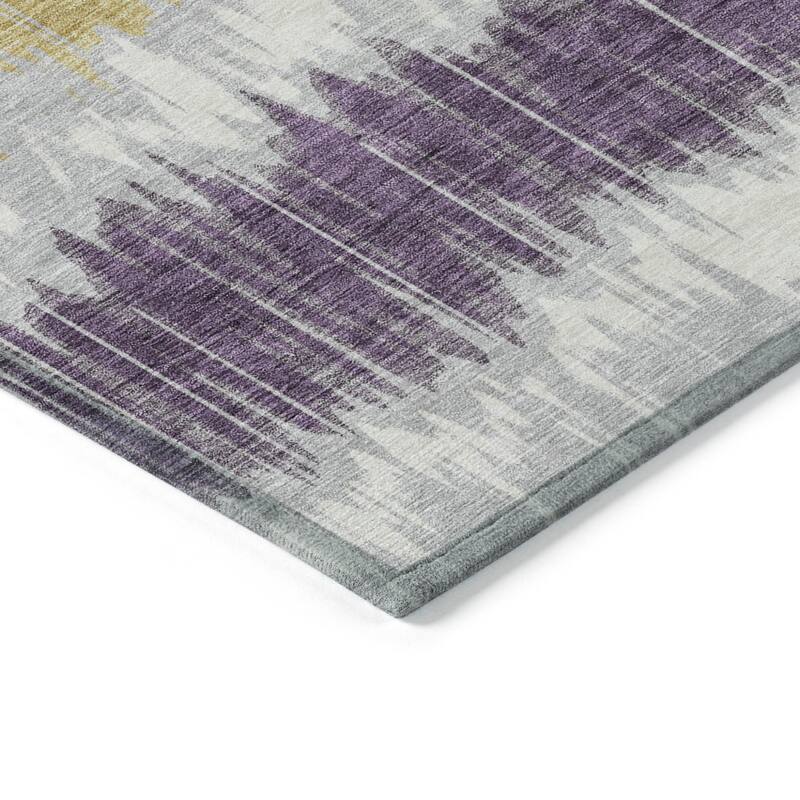 HomeRoots Striped Transitional Rectangle Outdoor Rug