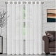 preview thumbnail 5 of 7, Superior Modern Geometric Lattice Sheer Curtain Set with 2 Panels