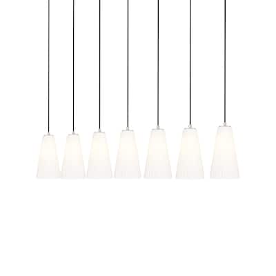 Z-Lite 3043P6-7L Farrell 7 Light 54" Wide Linear Chandelier
