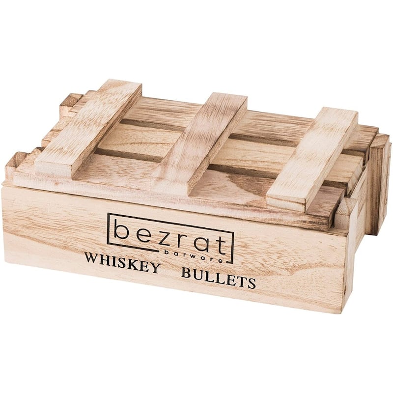 Set of 6 Gold Whisksey Chilling Stones