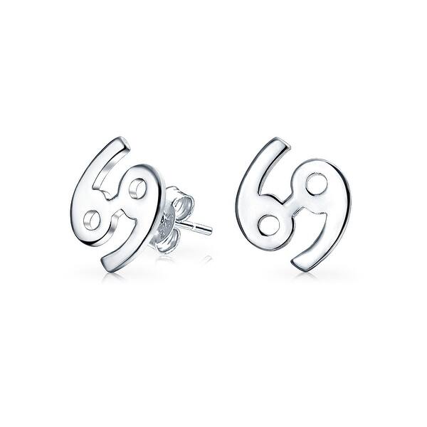 Bling Jewelry 925 Silver Cancer Zodiac Sign Stud Earrings Overstock 19503500