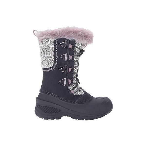 Shop The North Face Girl Shellista Lace Novelty Ii Winter Boot Shoes Nine Iron Grey Quail Grey 3 Little Kid M Overstock 25635015