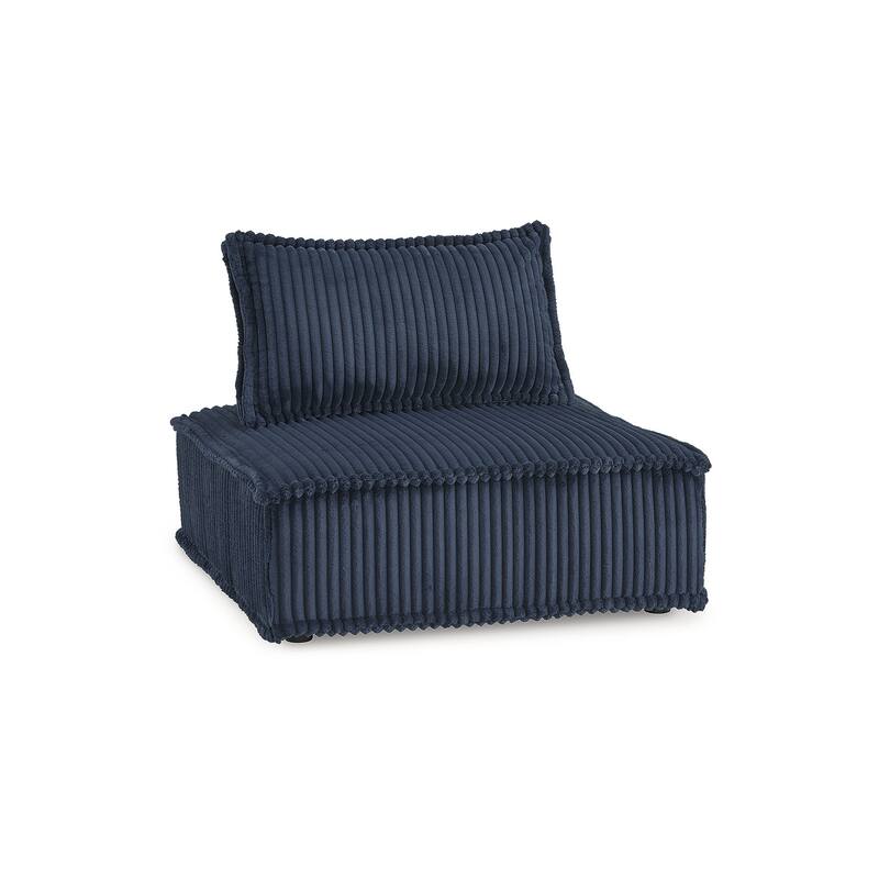 Signature Design by Ashley Bales Blue Accent Chair - 39"W x 39"D x 28"H