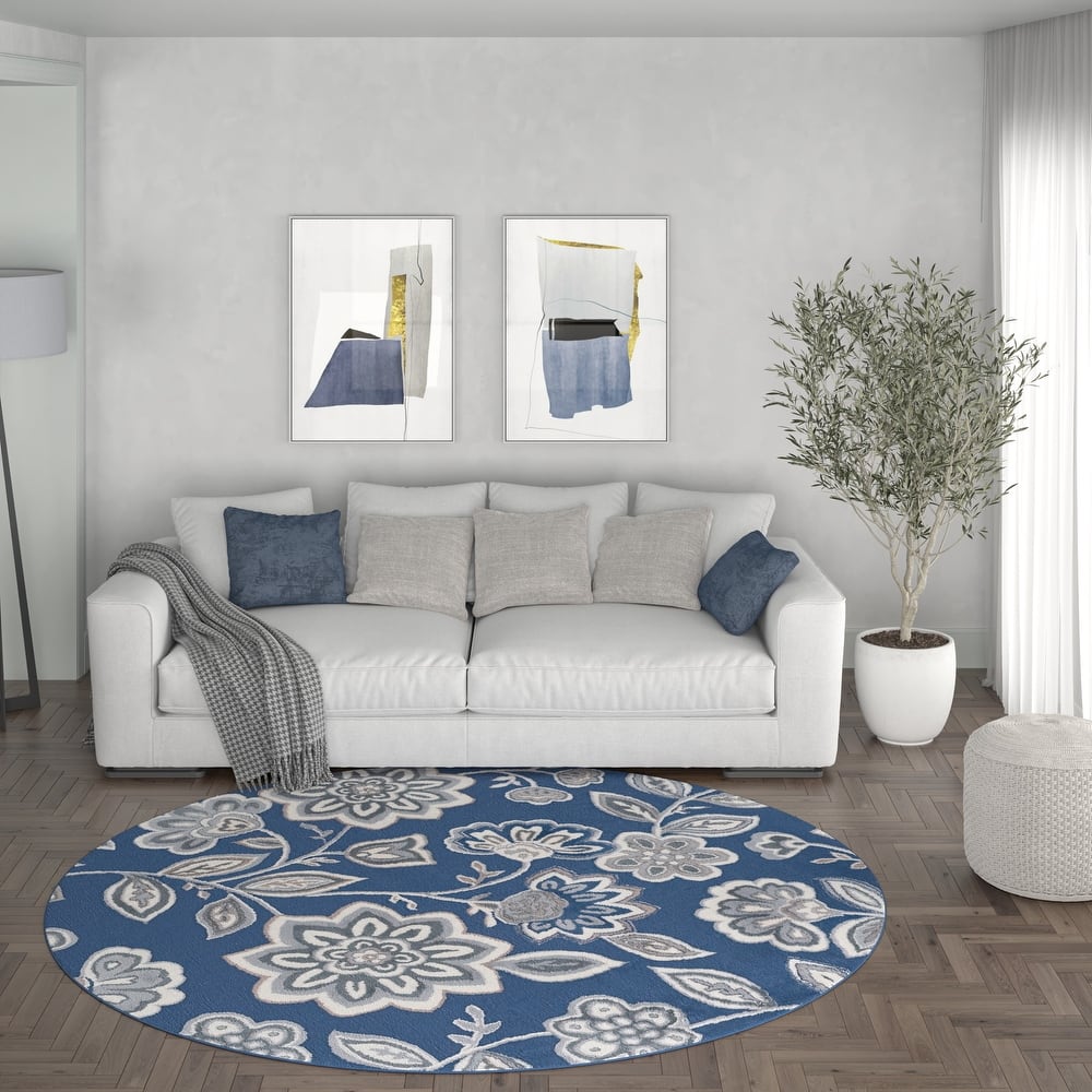 Carrington Transitional Floral & Botanical Indoor Area Rug